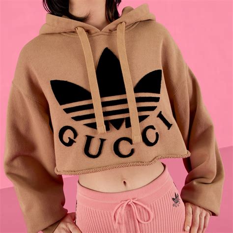 gucci adidas cropped hoodie|adidas x gucci jewelry.